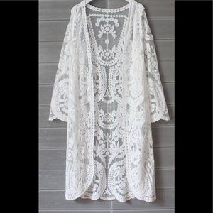 Breezy lace kimono
